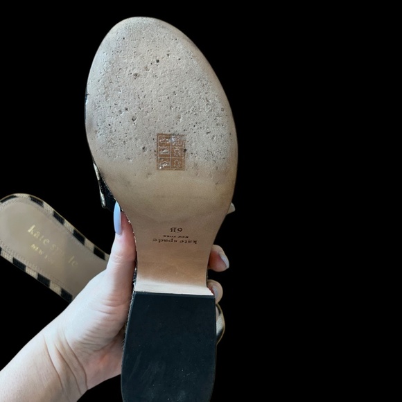 Kate Spade Ibiza Raffia Sandals Size 6 - Picture 9 of 14